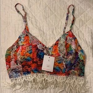 Multicolor Cropped top